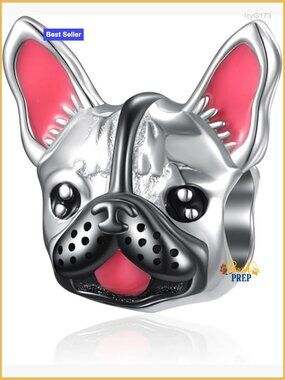 925 Sterling Silver Dog Charm for Bracelet Making DIY Bead